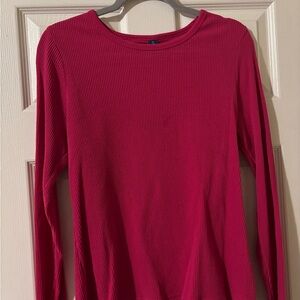 Old Navy Women's Ribbed Long Sleeve Top - Pink